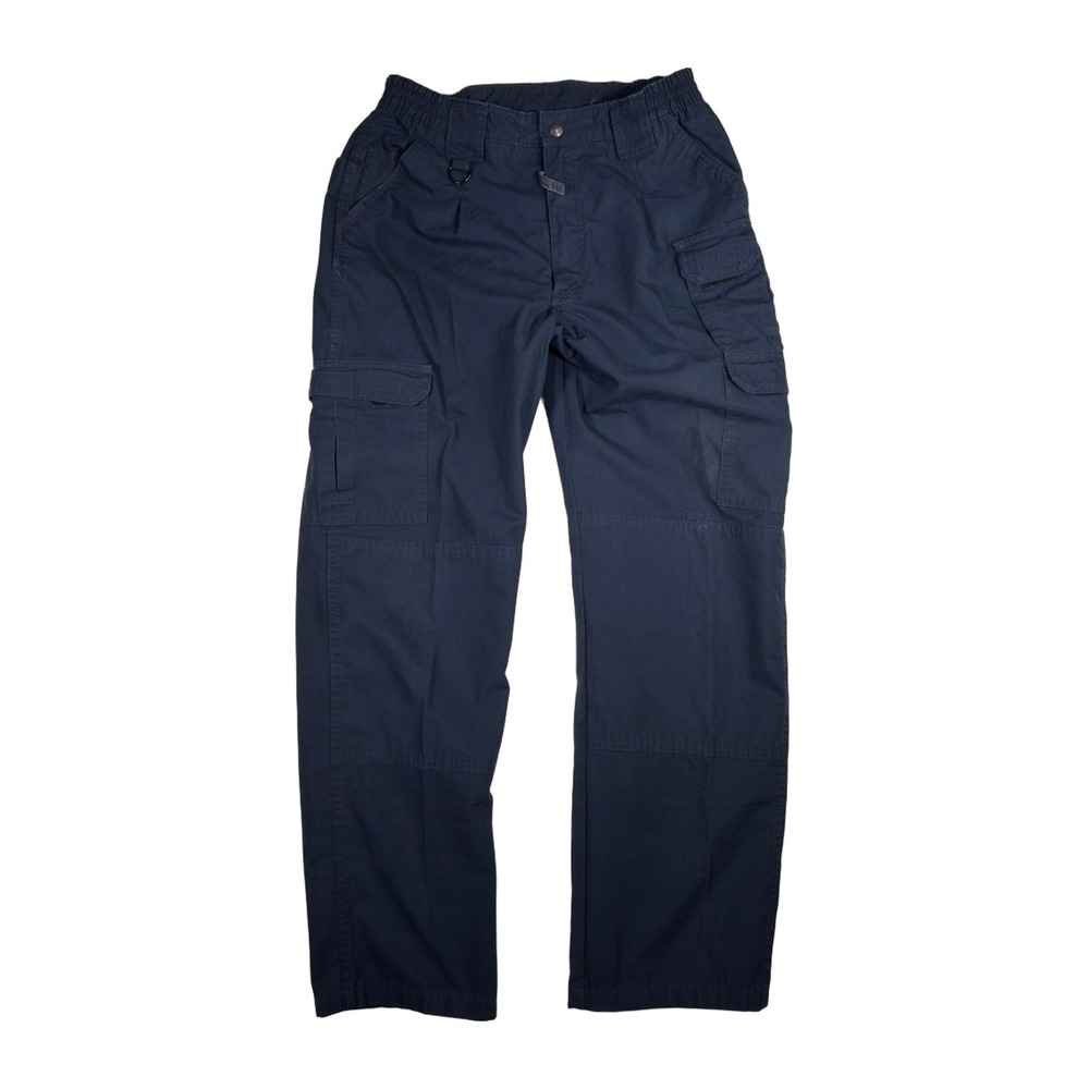 Propper Mens Tactical Pants 34/32 Blue Cargo Elastic Waist Utility